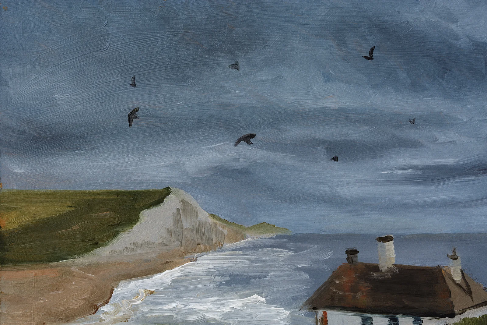 Seven Sisters Cliffs Oil Painting - Image 6