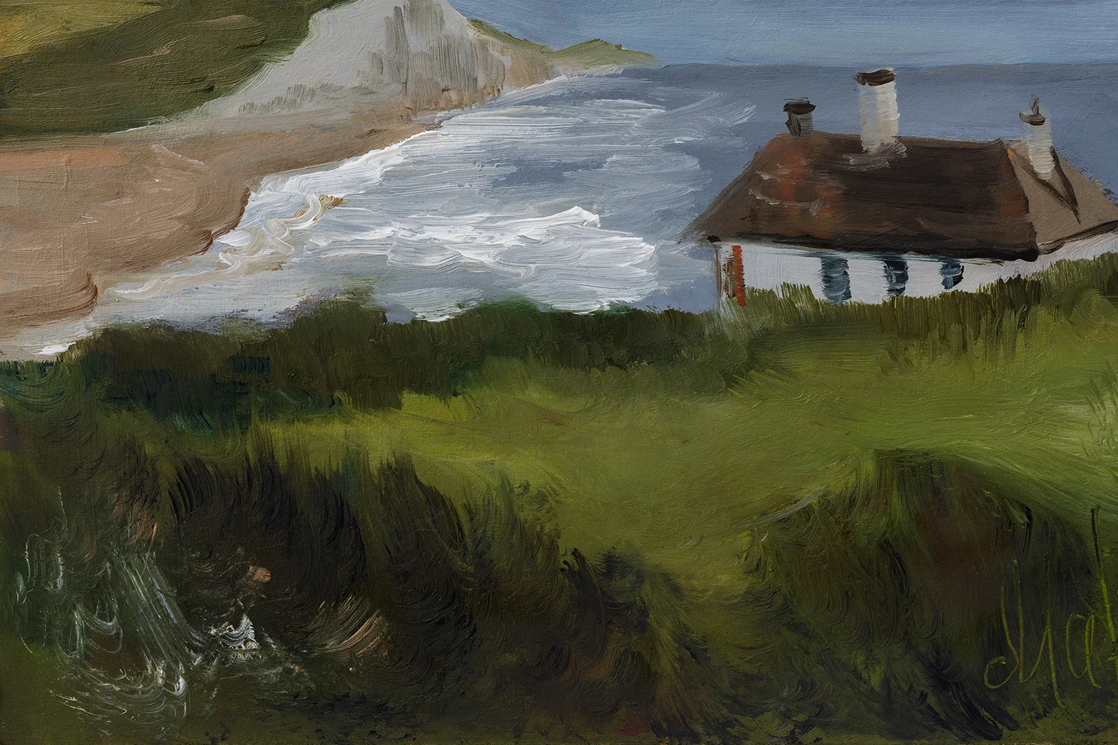Seven Sisters Cliffs Oil Painting - Image 4