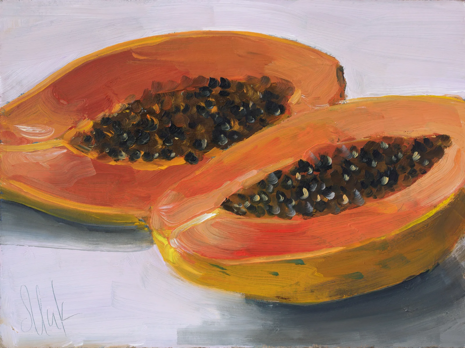 Papaya Oil Painting - Image 10
