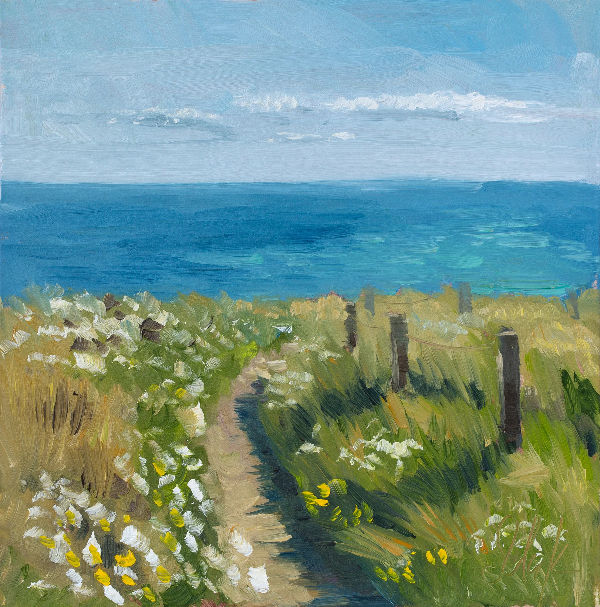 Coastal Path Oil Painting - Image 6