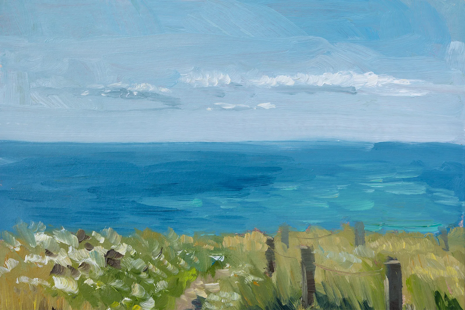 Coastal Path Oil Painting - Image 8