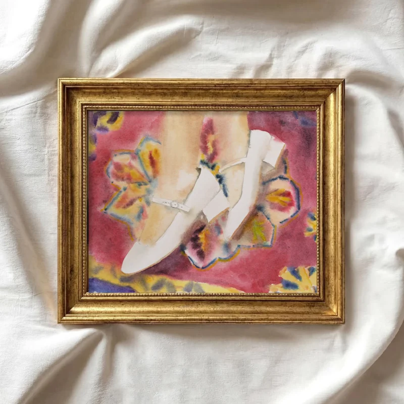 White Shoes Watercolor
