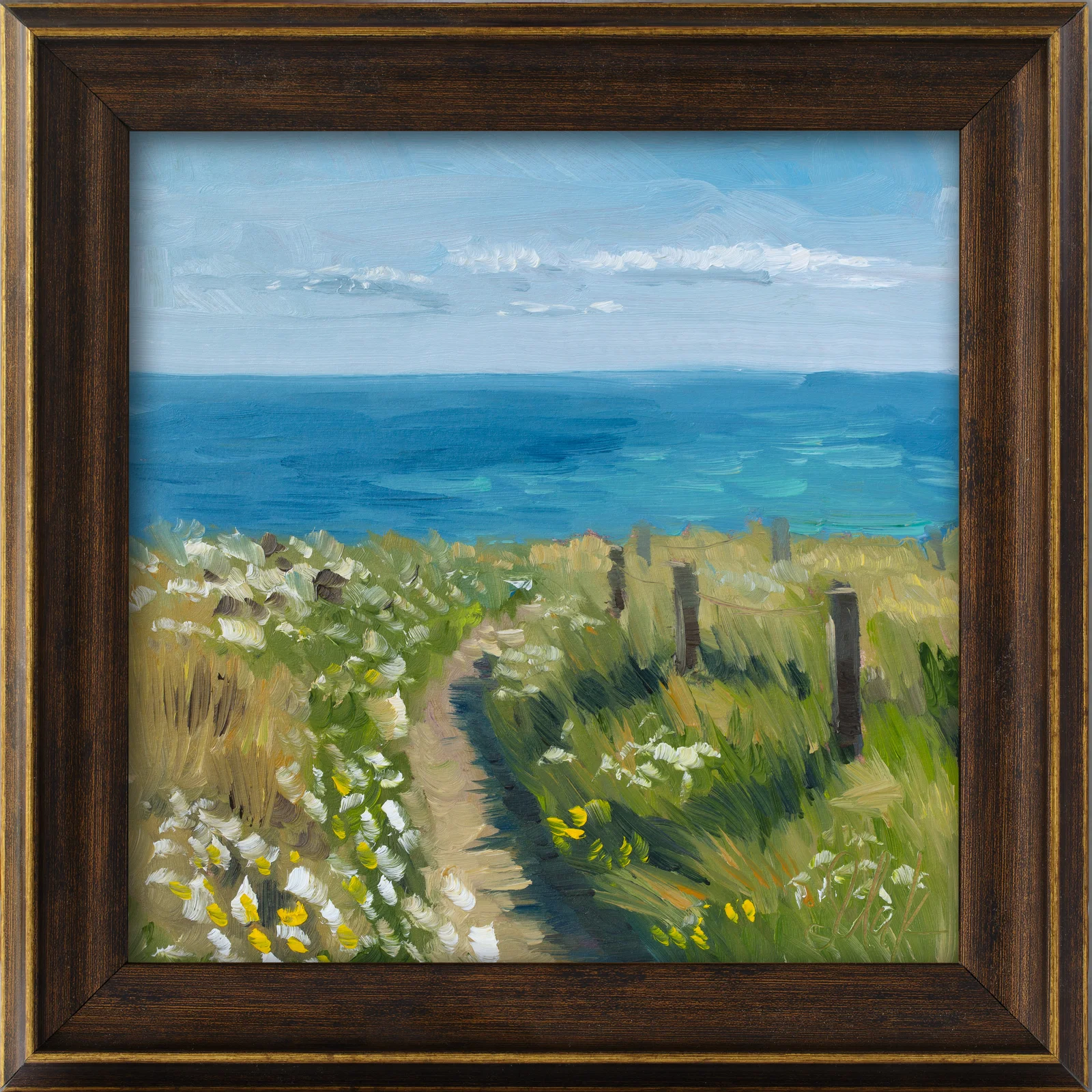 Coastal Path Oil Painting