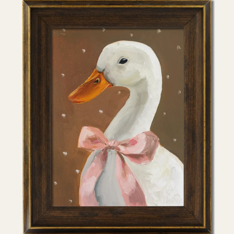 Goose With Pink Bow