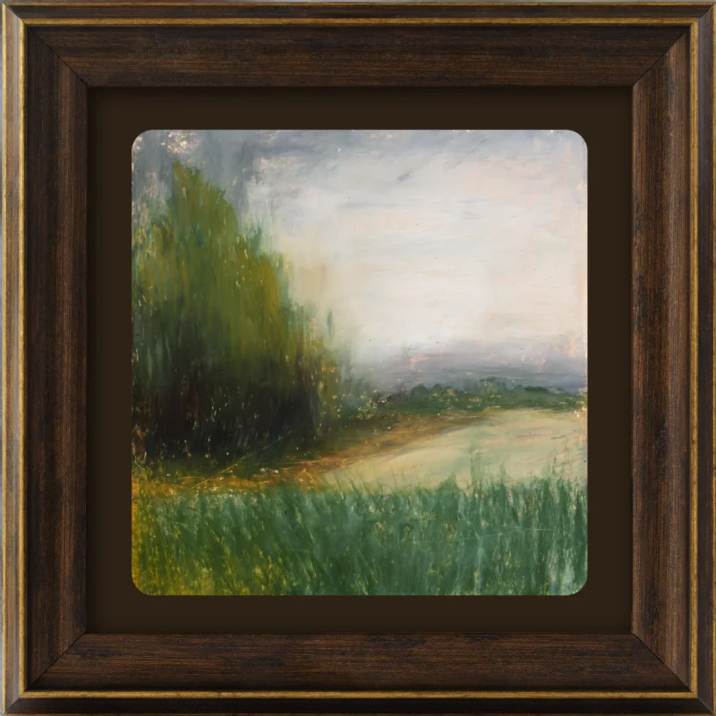 Cotswolds Landscape Oil Pastel Painting