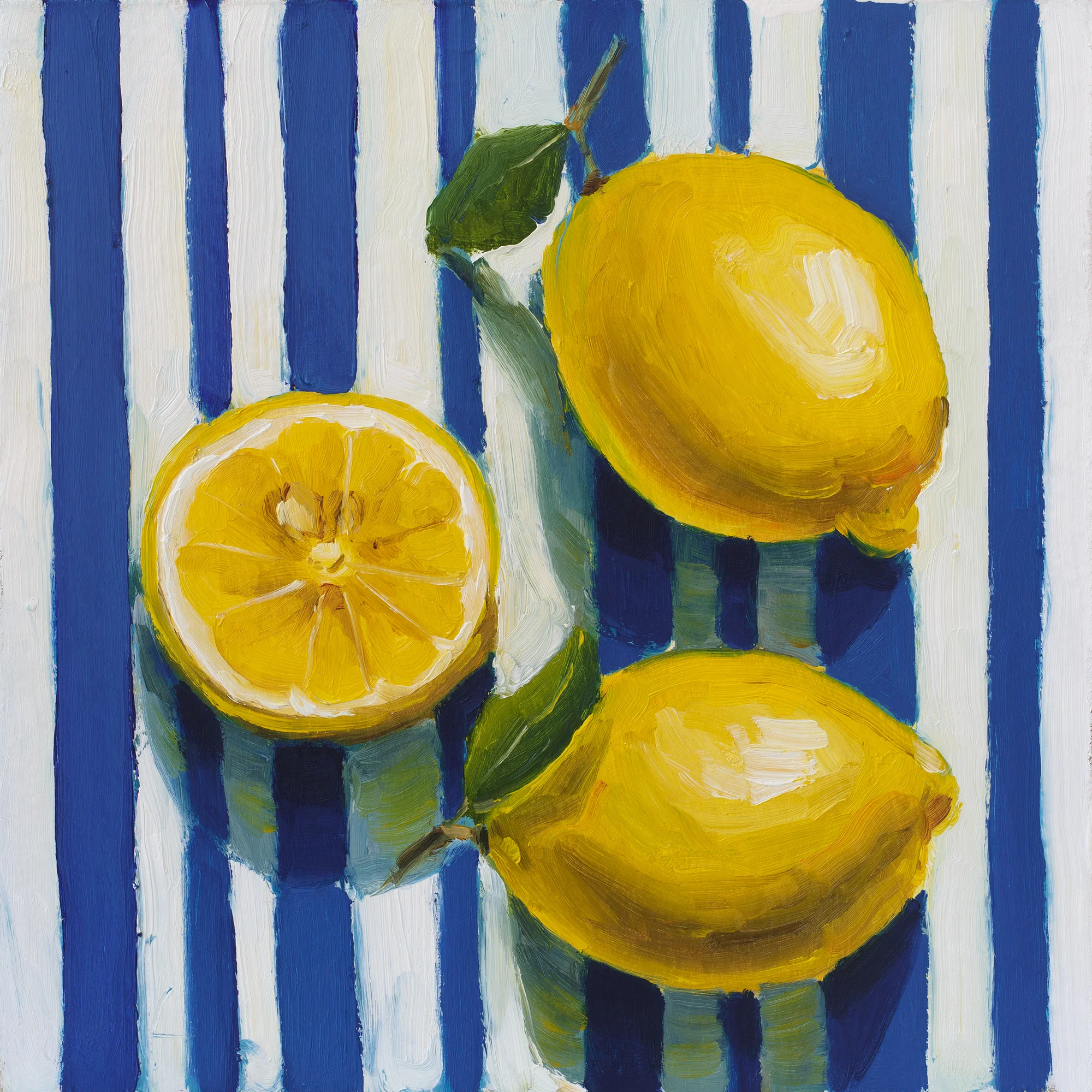 Original Lemon Still Life Oil Painting - Image 5