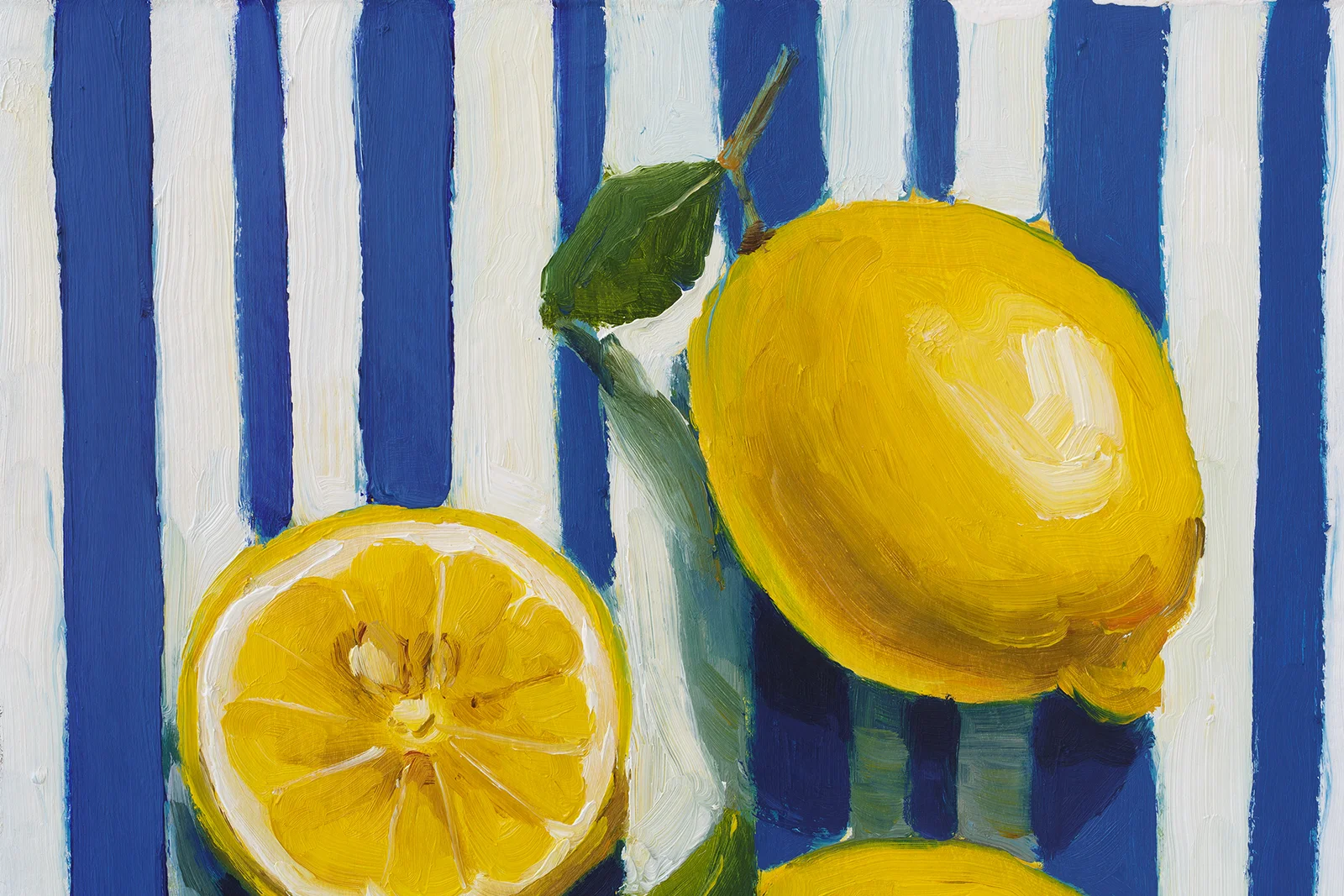 Original Lemon Still Life Oil Painting - Image 9