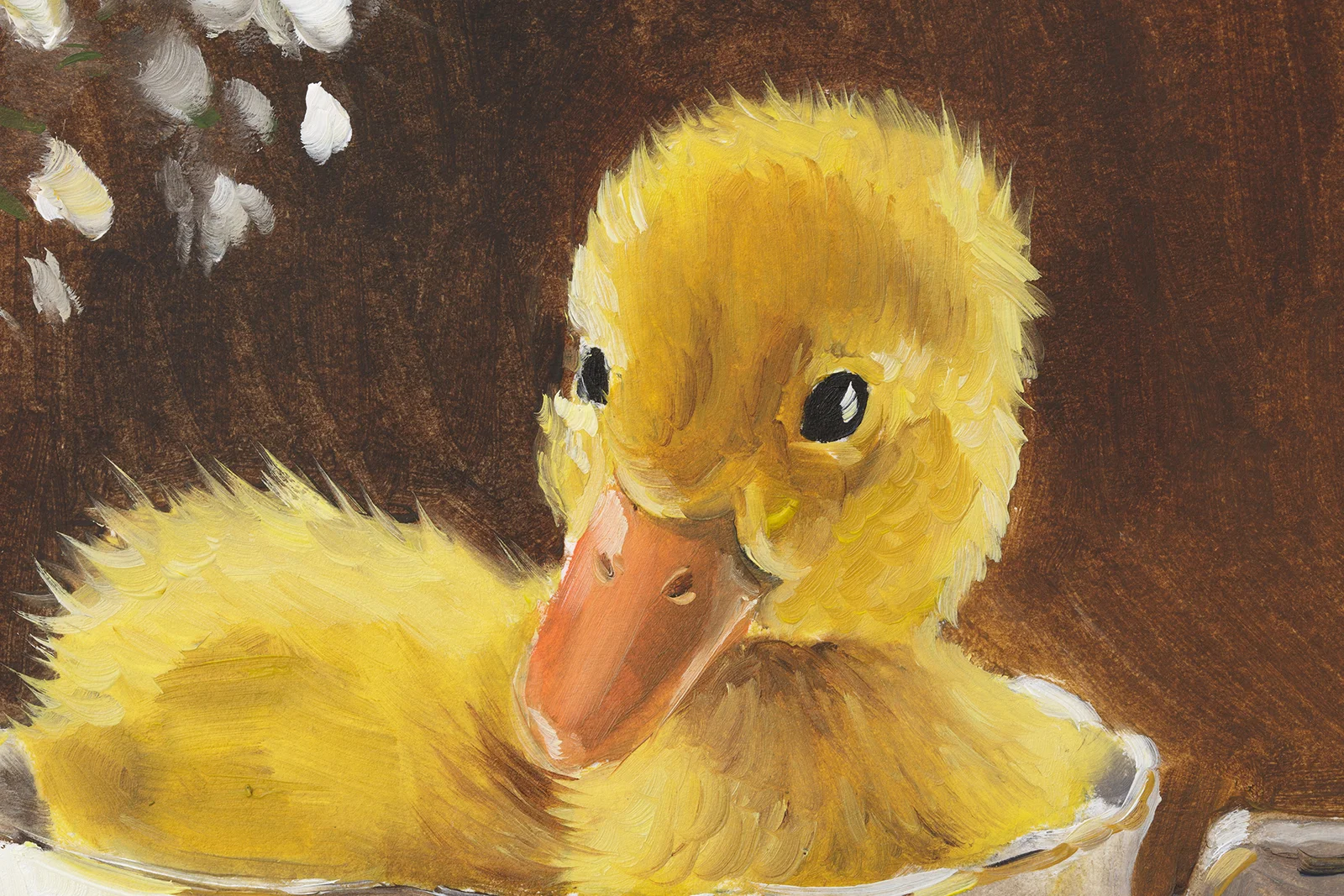 A cup of duckling oil painting - Image 4