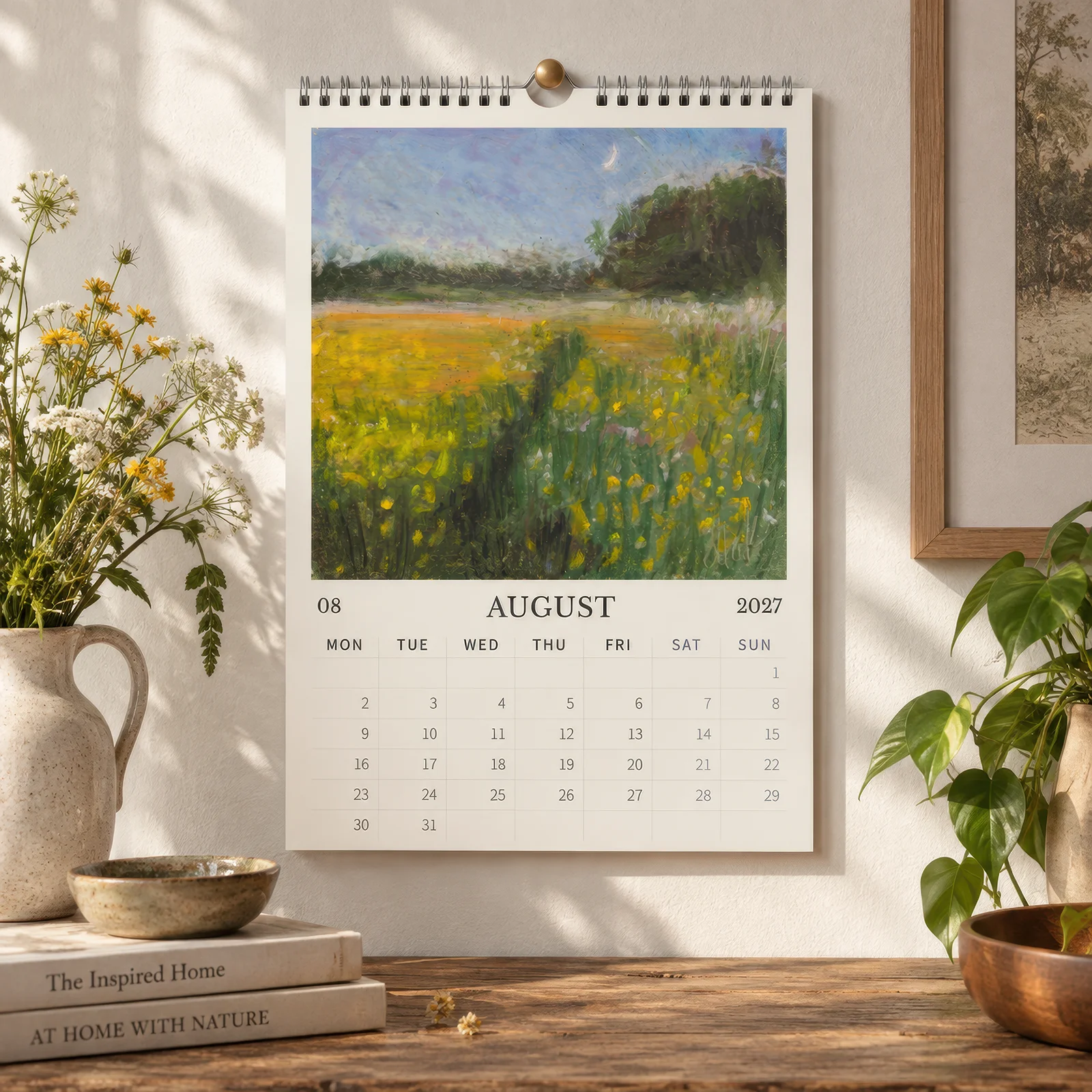 2027 Wall Calendar | Landscape Oil Pastel Paintings - Image 10