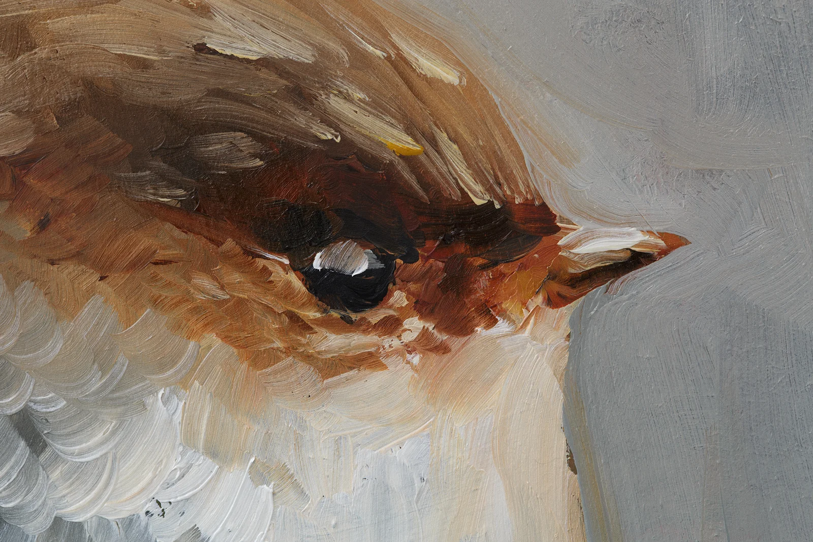 Bird Oil Painting, Original Songbird Portrait - Image 4